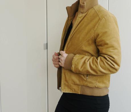 Manzestrova kratka vytelpena bunda vel.36 clockhou, s