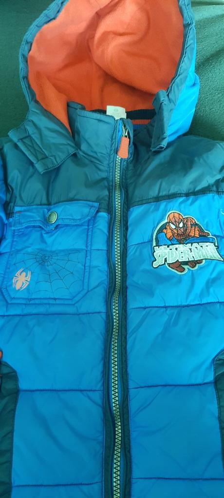 Chlapecká zimní bunda spideman, vel.128 značky c&a, c&a,128