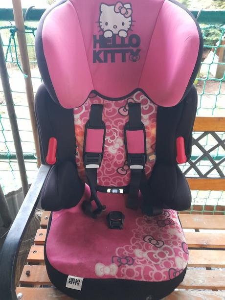 Dětská autosedačka růžová hello kitty, 
