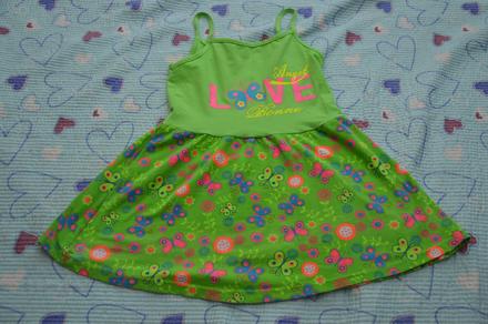Letní šaty zástěrka do školky, 122