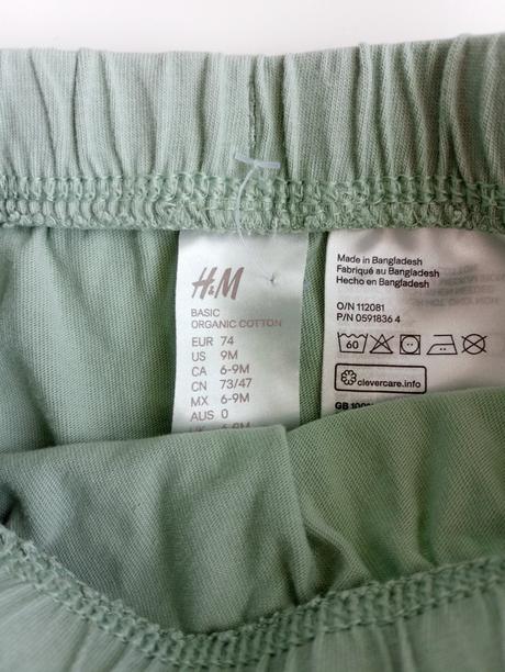Šortky, h&m,68