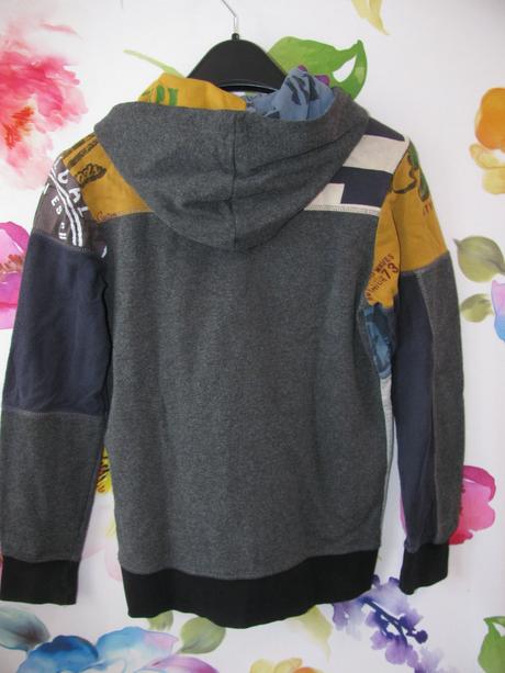 Dětská barevná mikina s kapucí desigual, desigual,146
