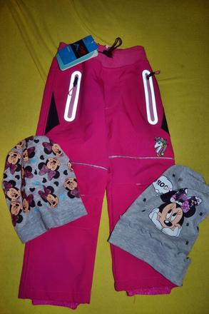 Softshellové kalhoty kugo v.98,čepice.., 86–98