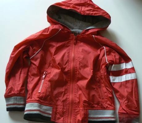 Šusťáková bunda podšitá šedou bavlnou, george,98