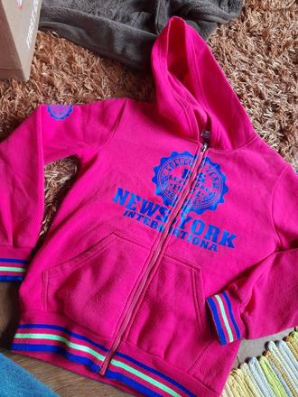 Mikina růžová  vel 158 sportovní, kids fashion,158
