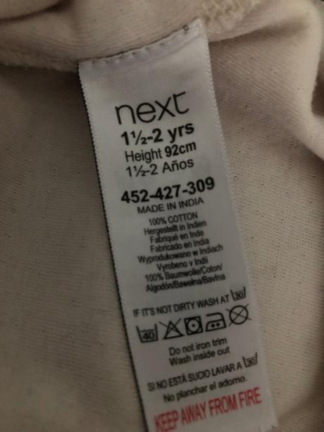 Triko next jednorožec flitry krajka bavlna 2 roky, next,92