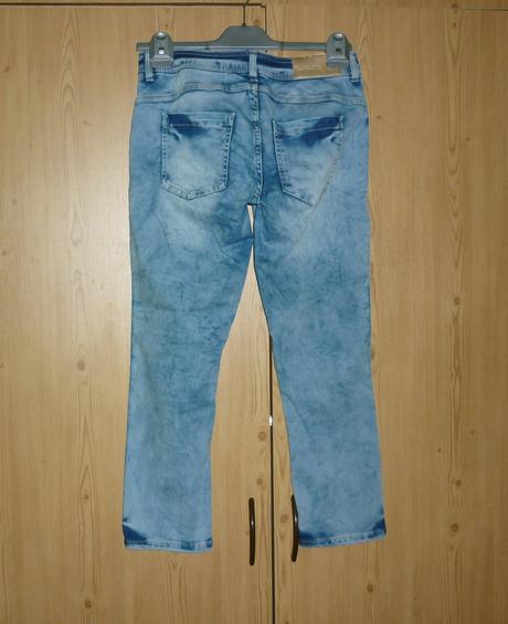 Dámské capri džínové kalhoty vintage denim, s