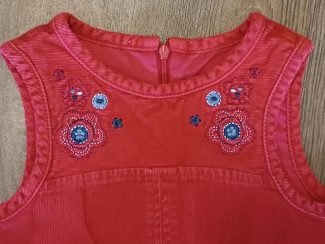 Červené manžestrové šaty, mayoral, vel.98, mayoral,98