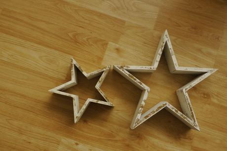 2 drevene hvezdy - vanoce, 