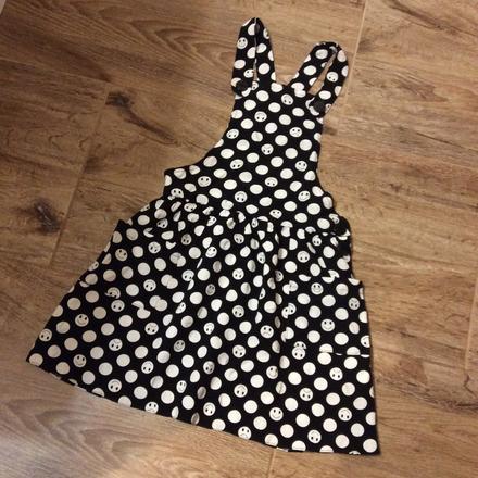 Laclová sukýnka/šatovka se smajlíky, young dimension,128