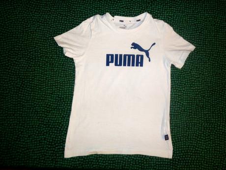 Bílé bavlněné tričko puma 7/8 let, puma,128
