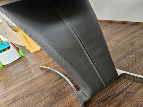 5 ks čalouněná šedá židle koženkové čalouněné šedé,