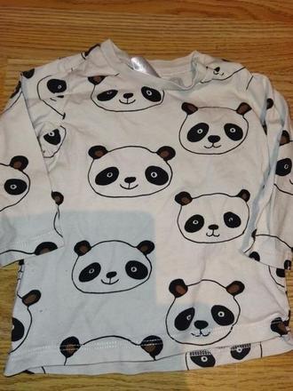 Tričko s pandy 68, h&m,68