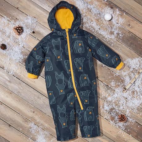 Medvídková kombinéza zimní overal s fleecem vel.92, lupilu,92