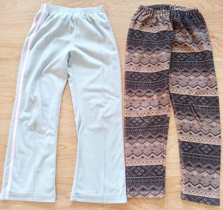 Kalhoty + tepláky vel.134/140, 134