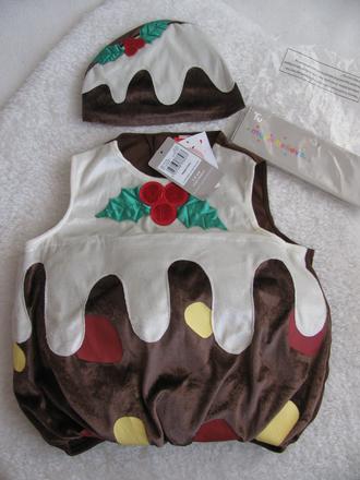 Krásný karneval - vánoční baňka s čepičkou,