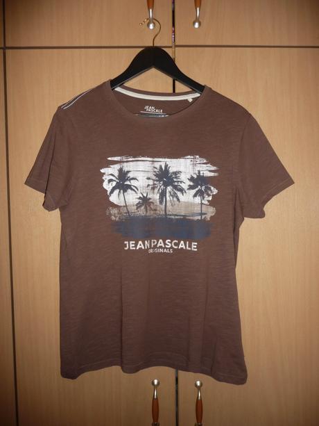 Hnědé pánské triko jean pascale vel.s, s