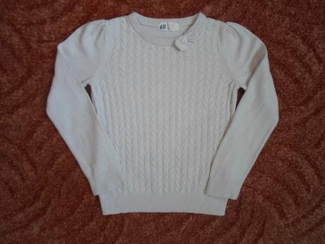 Fialový svetr svetřík h&m, h&m,110