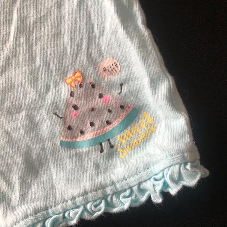 Vel. 116 zelenkavé šortky s melounem, 116