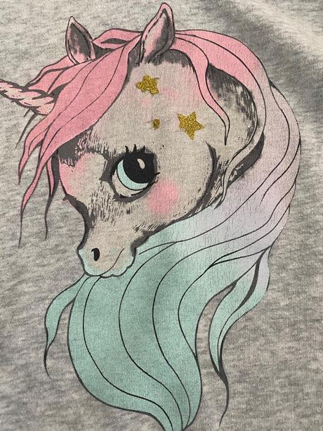 Mikina jednorožec, h&m,134