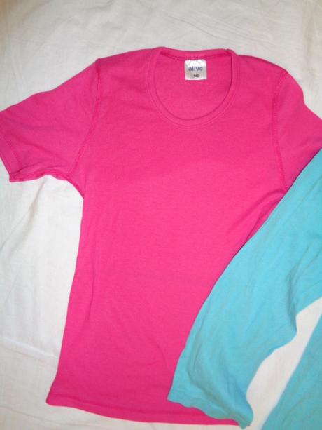 Domácí pohodička - sytě růžové tričko+3/4 legíny, alive,140
