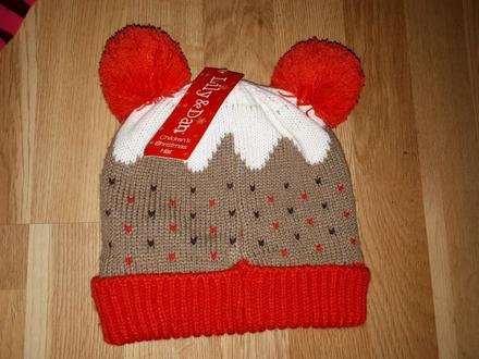 Zimní čepice s puntíky 3-6let, 104