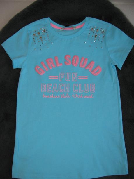 Bledě modré tričko s kamínky, george,122