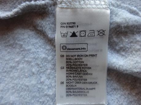 Mikina propínací s obrázkem, vel. 80, h&m,80