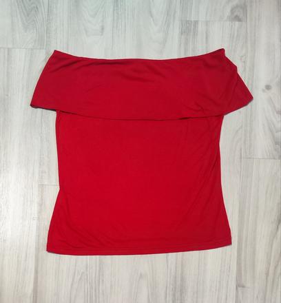 Červený top h&m l, h&m,l