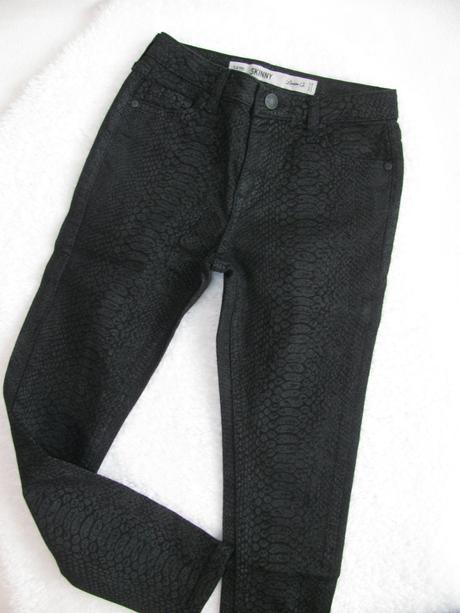 Černé pružné kalhoty, džíny,skinny denim co, denim co,128