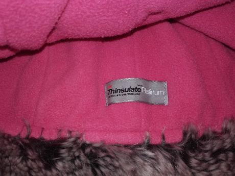 Teplá prešívaná ušianka s kožušinkou, 6-10 r., f&f,128