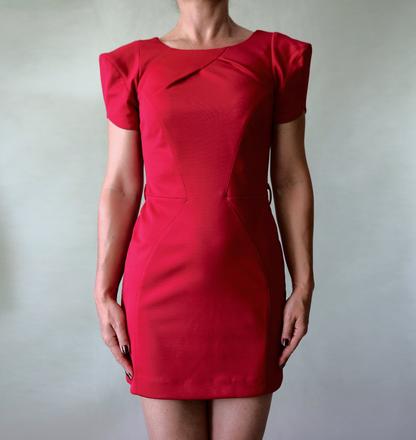 Červené minišaty -origami styl river island vel.34, river island,xs