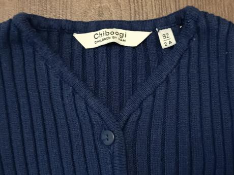 Dívčí modrý svetřík, zn. h&m, vel.92 (2 roky), h&m,92