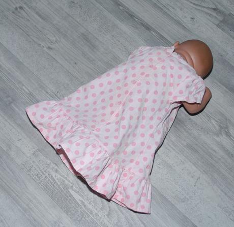 Manžestrové růžové šaty s puntíky, marks & spencer,68