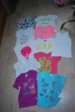 8x triko tričko i jednotlivě, 128