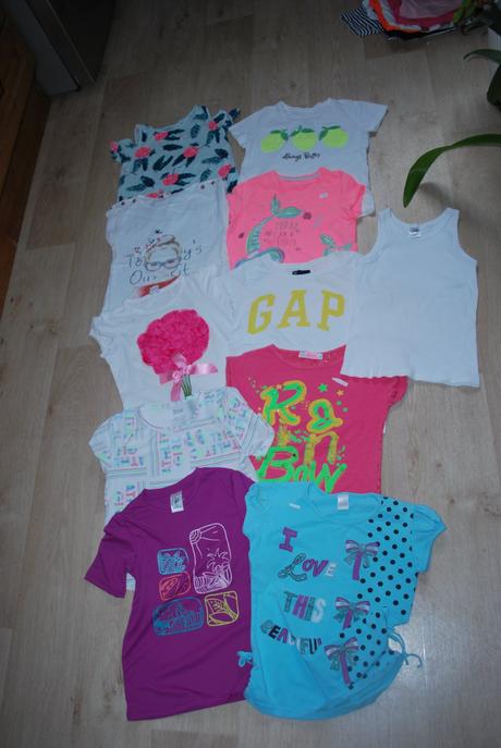 8x triko tričko i jednotlivě, 128