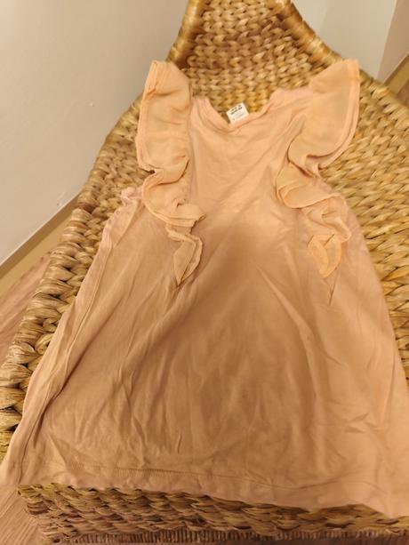 Starorůžový top s volánky lindex 146/152, lindex,152