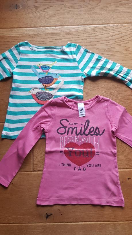 2 trika dlouhy rukav vel. 122, palomino,122