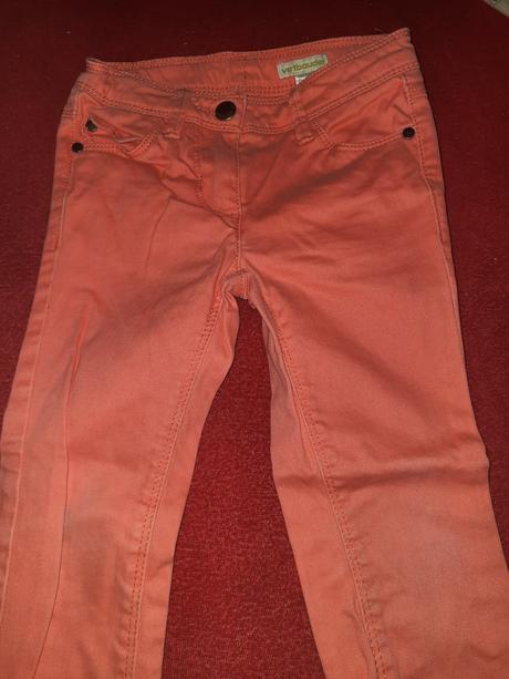 Dívčí kalhoty kapsičky vel. 98 - 104, vertbaudet,98