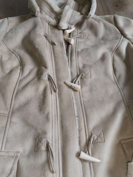 Dámský kabátek s kožíškem vel 46, c&a,xxl