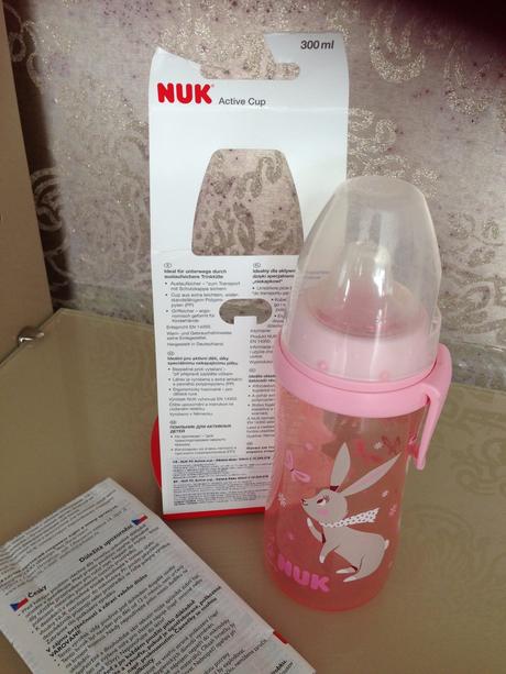 Dětská lahev zajíčci +12měs nuk  active cup 300ml, nuk