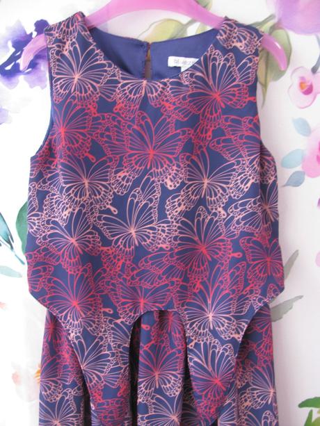 Letní dívčí šaty s motýlkama, bluezoo,122