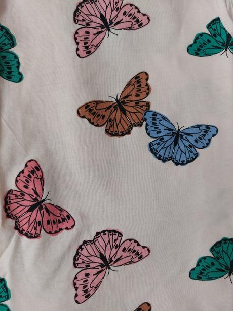 2x šaty motýlci, h&m,110