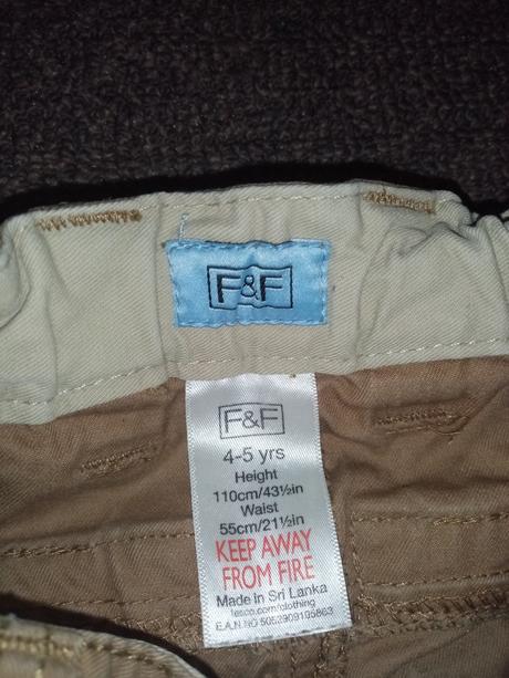 Plátěné kalhoty, f&f,110