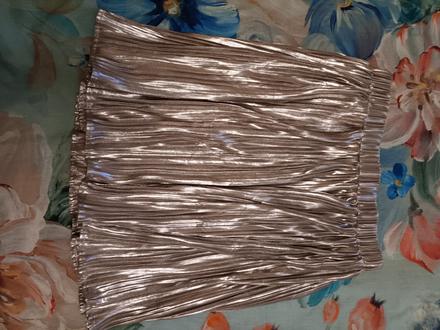 Sukně zlatá, h&m,140