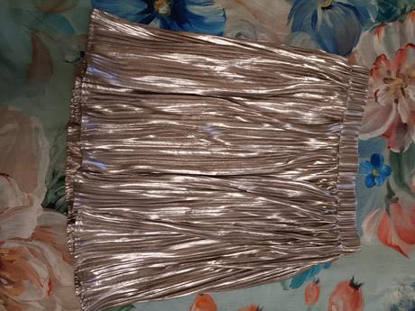 Sukně zlatá, h&m,140