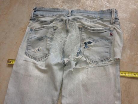 Replay dámské džíny skinny vel.26 zcelení,záplaty, replay,s