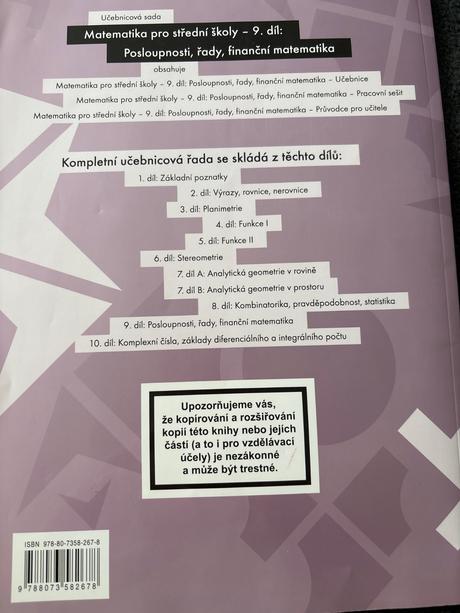 Mathematica pro střední školy 9. díl, 