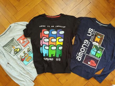 3x tričko among us 158, reserved,158