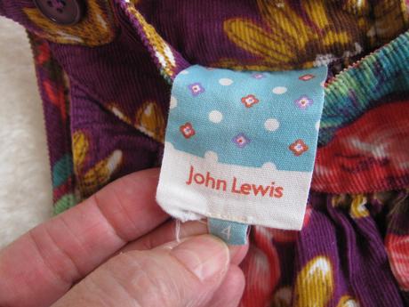 Letní květované dívčí šaty, john lewis,104